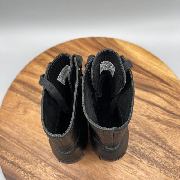 Sorel Womens 6.5 After Hours Wedge Boot Lace Up Leather Waterproof Wood Heel - Picture 5 of 8